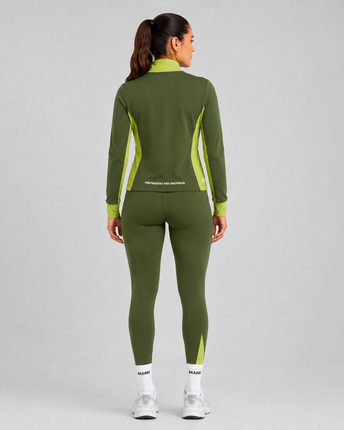 NUVAS LIME LEGGINGS and YOGA LIME JACKET