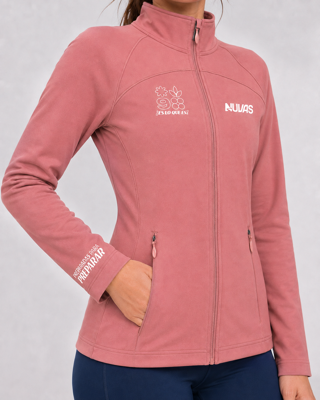 NUVAS Pink Yoga Jacket Deep Lilac