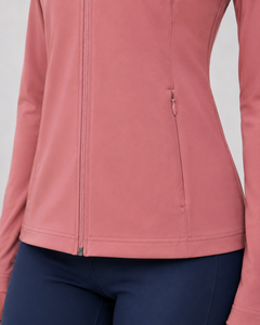 NUVAS Pink Yoga Jacket Deep Lilac