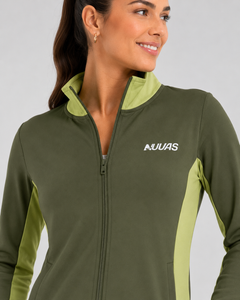 NUVAS LIME LEGGINGS and YOGA LIME JACKET