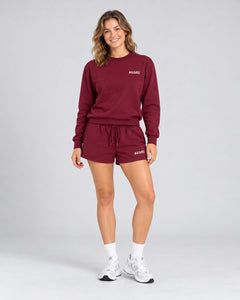 NUVAS Wine Sweatshirt and Shorts