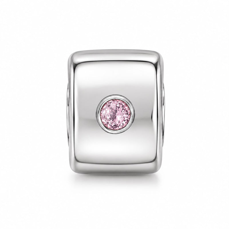 NUVAS Charm Clip Pink Stone